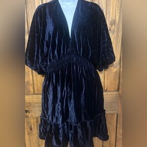 Taylor Size 10 Velvet sequin dress Whimsigoth Witchy Romantic goth